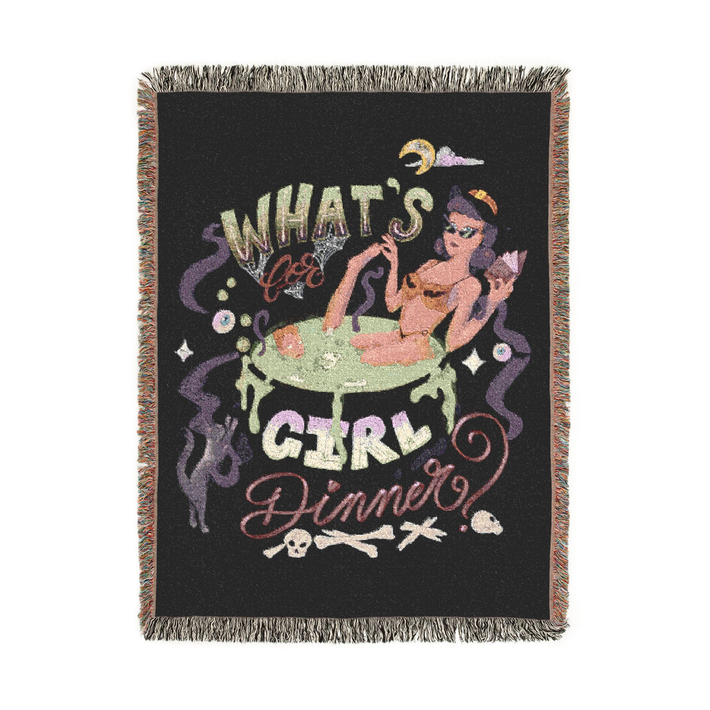 Girl Dinner - Woven Blanket