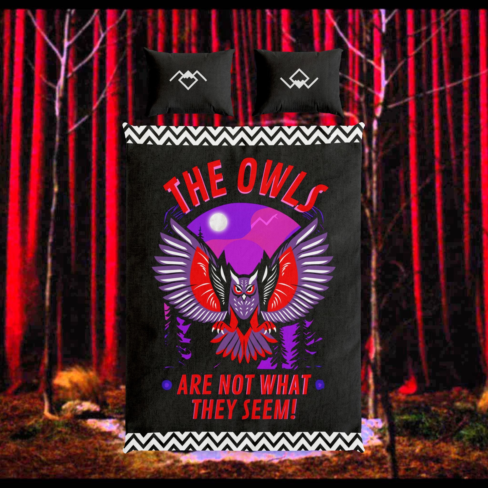 The Owls Are Not What They Seem - 100% Cotton Bedding Twin XL White