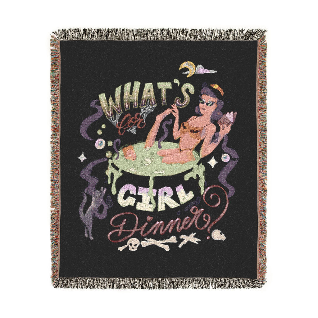 Girl Dinner - Woven Blanket