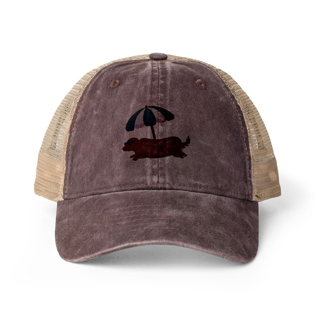 Hot Dog Dachshund Women's Cap One size Chocolate Fawn Khaki