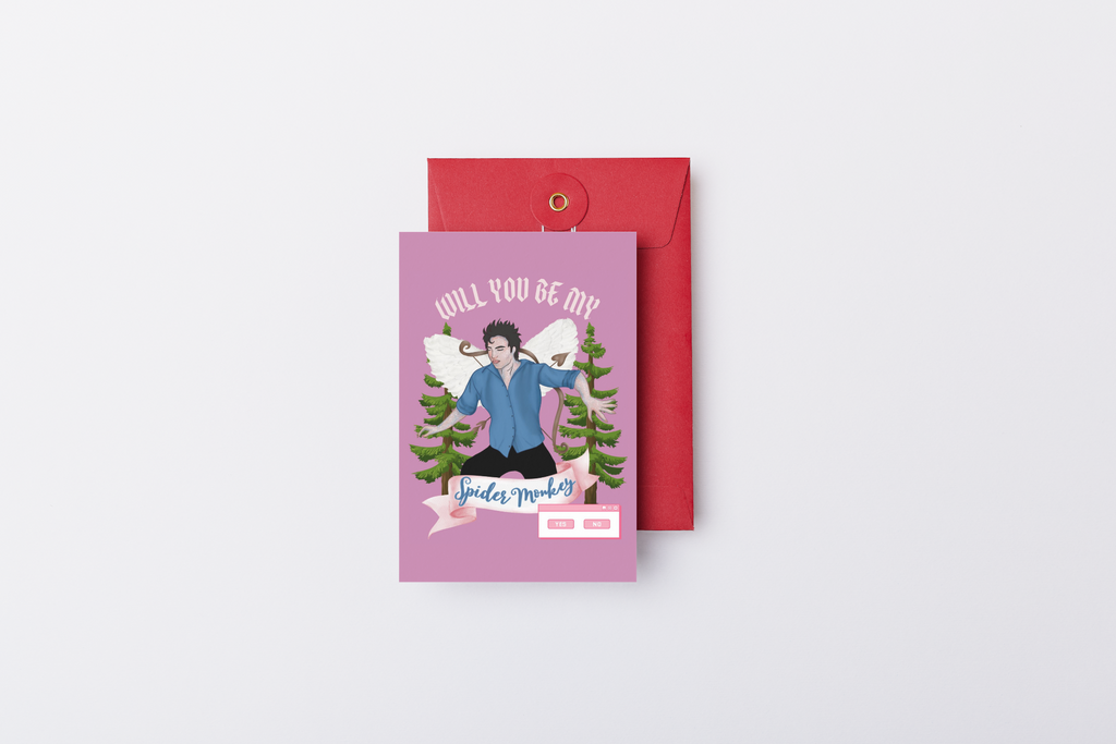 Spider Monkey Valentine PNG