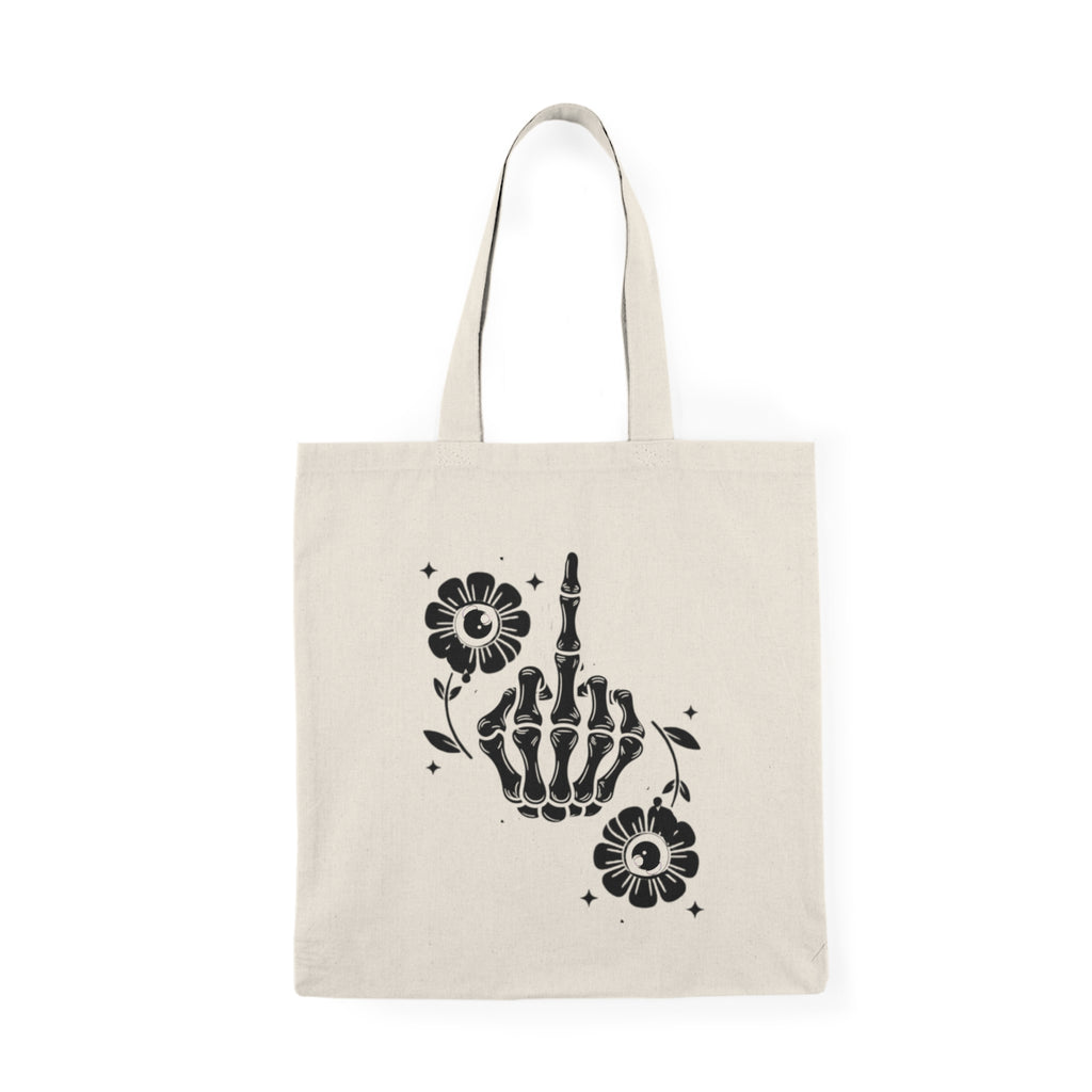 Really Bad Vibes Only Natural Tote Bag 15" x 16" Natural