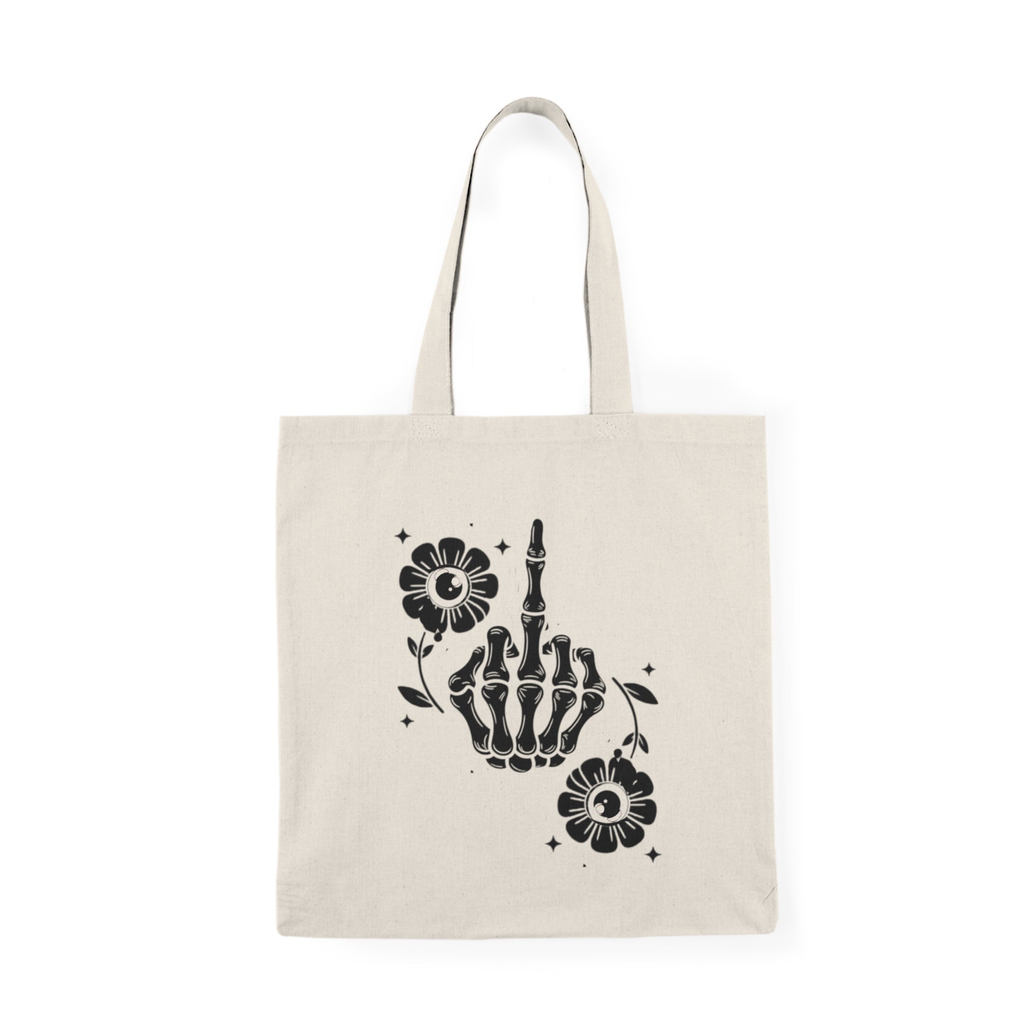 Really Bad Vibes Only Natural Tote Bag 15" x 16" Natural