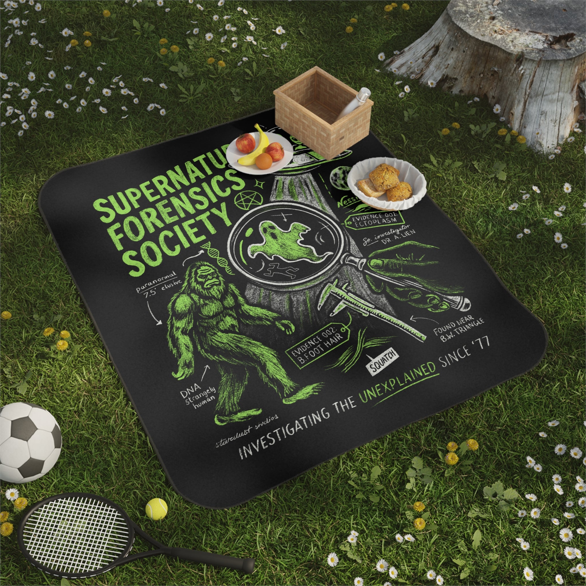 Supernatural Forensics Society Picnic Blanket 61" × 51"