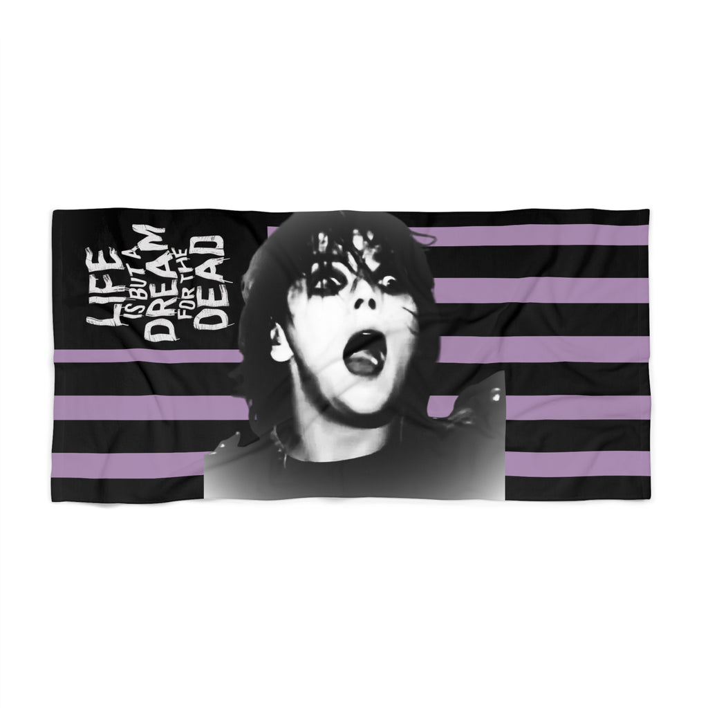 Gerard Beach Towel - Life Is But A Dream for the Dead 30" × 60"