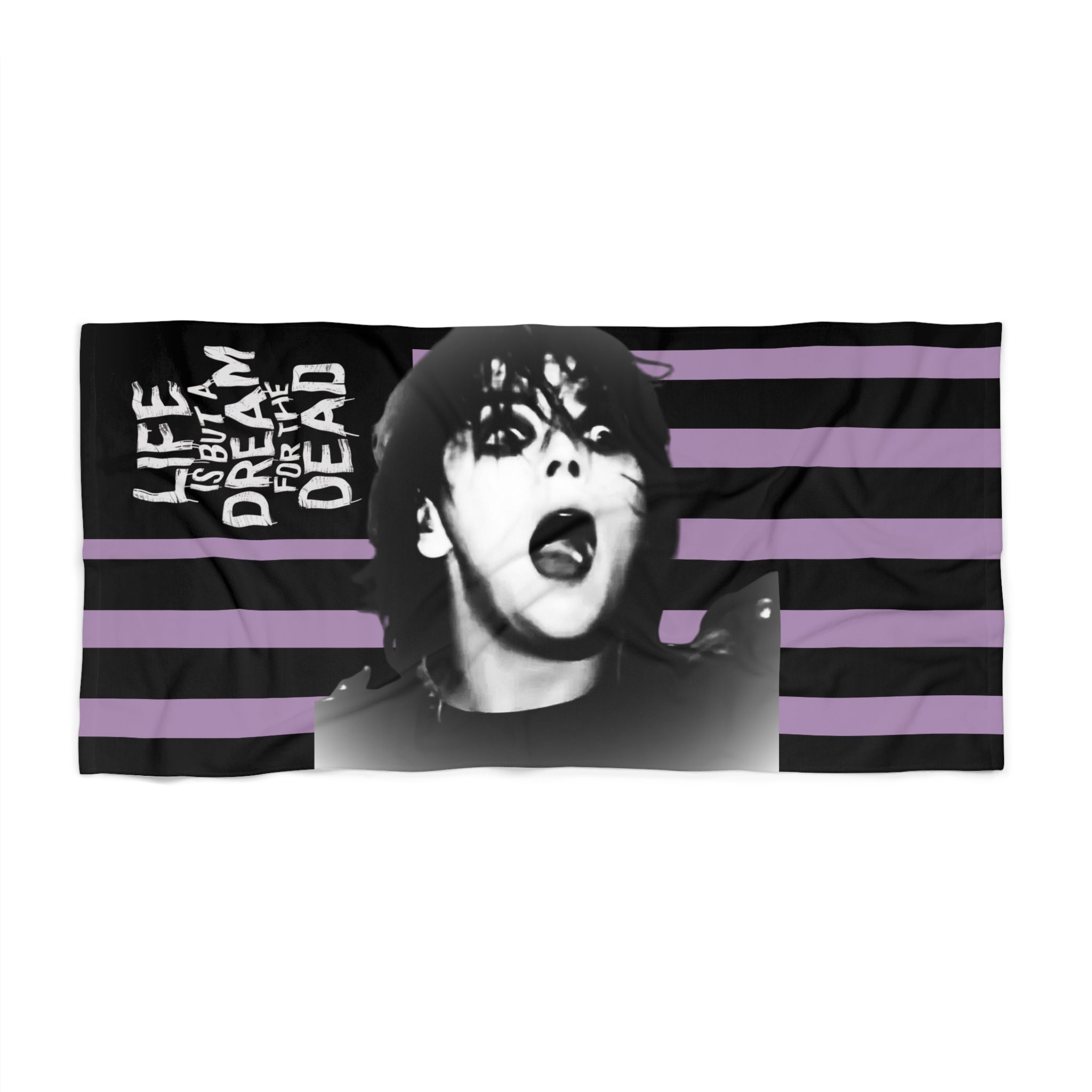 Gerard Beach Towel - Life Is But A Dream for the Dead 30" × 60"