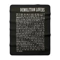 Sherpa Blanket with Demolition Lovers Lyric Print 30" × 40"