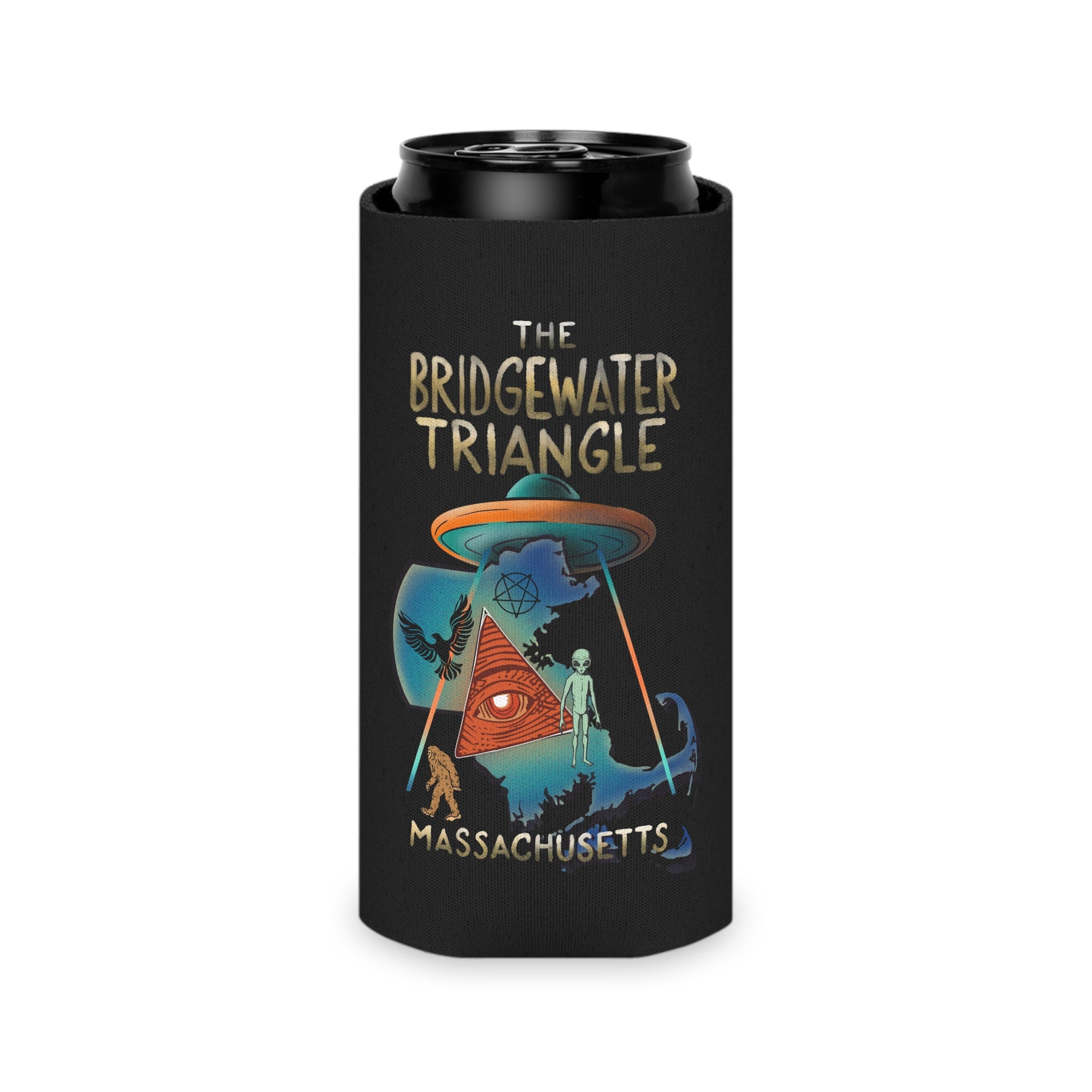 The Bridgewater Triangle Can Koozie Slim Can