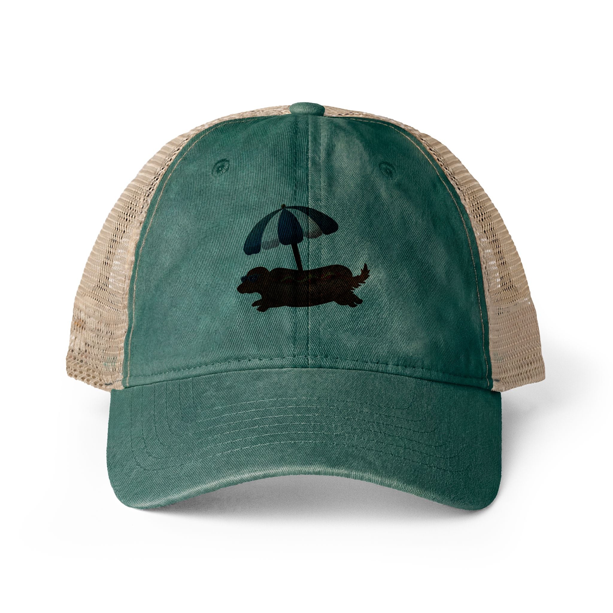 Hot Dog Dachshund Women's Cap One size Jade Daisy Khaki