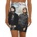 Way Bros Pencil Skirt Black stitching