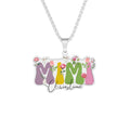 Personalizable Mimi Pendant Necklace 1'' x 1'' Stainless Steel