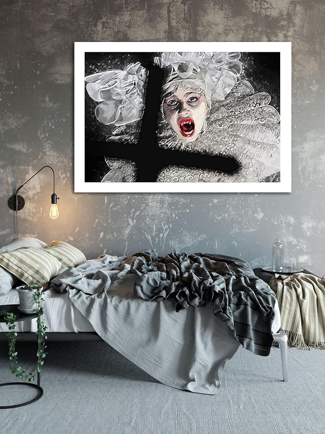 Lucy Westenra – Art Print – Dracula Movie Artwork – Gothic Vampire Horror Illustration – Dark Romantic Wall Decor – Digital Painting (60 x 40)