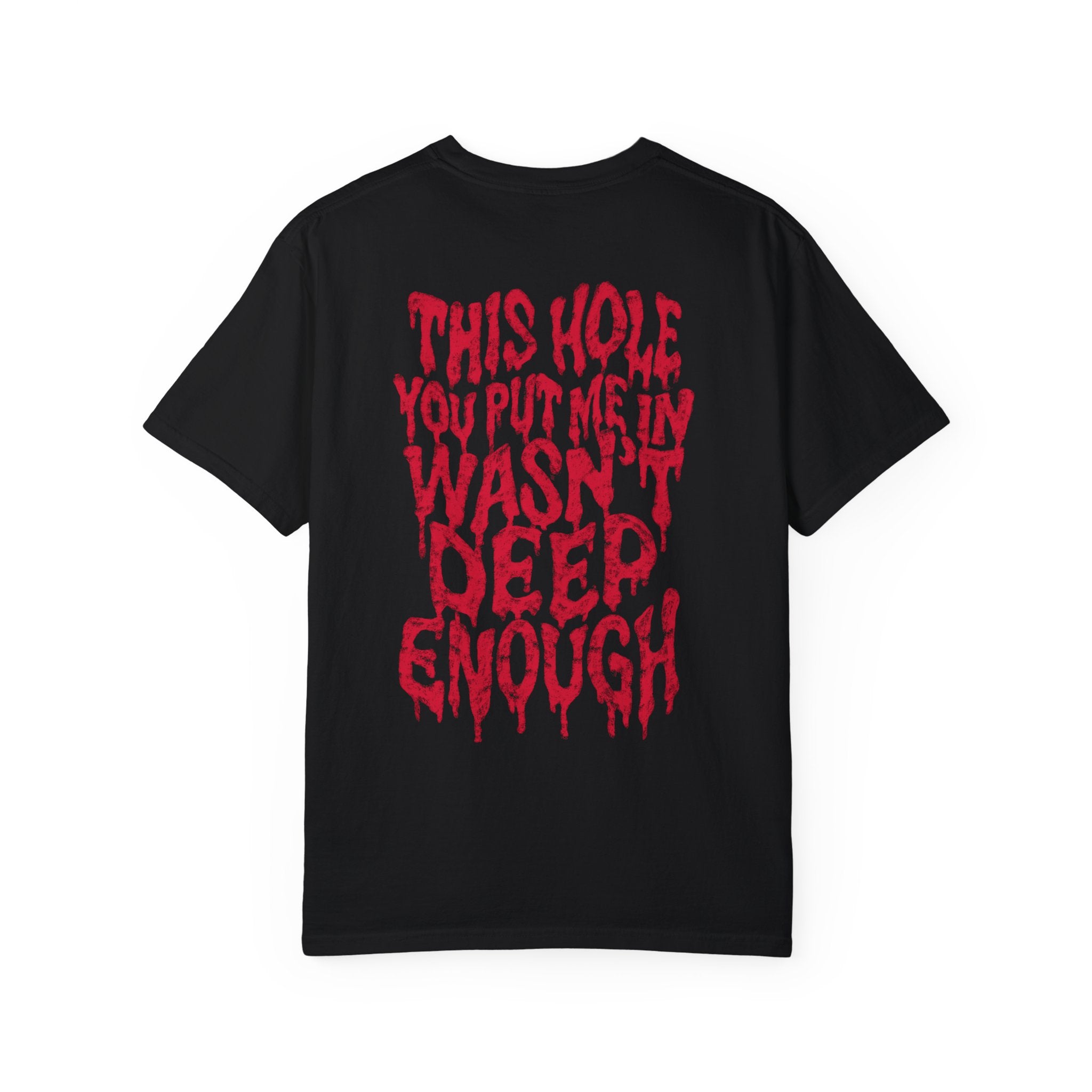 Way Down Full Back T-Shirt Black