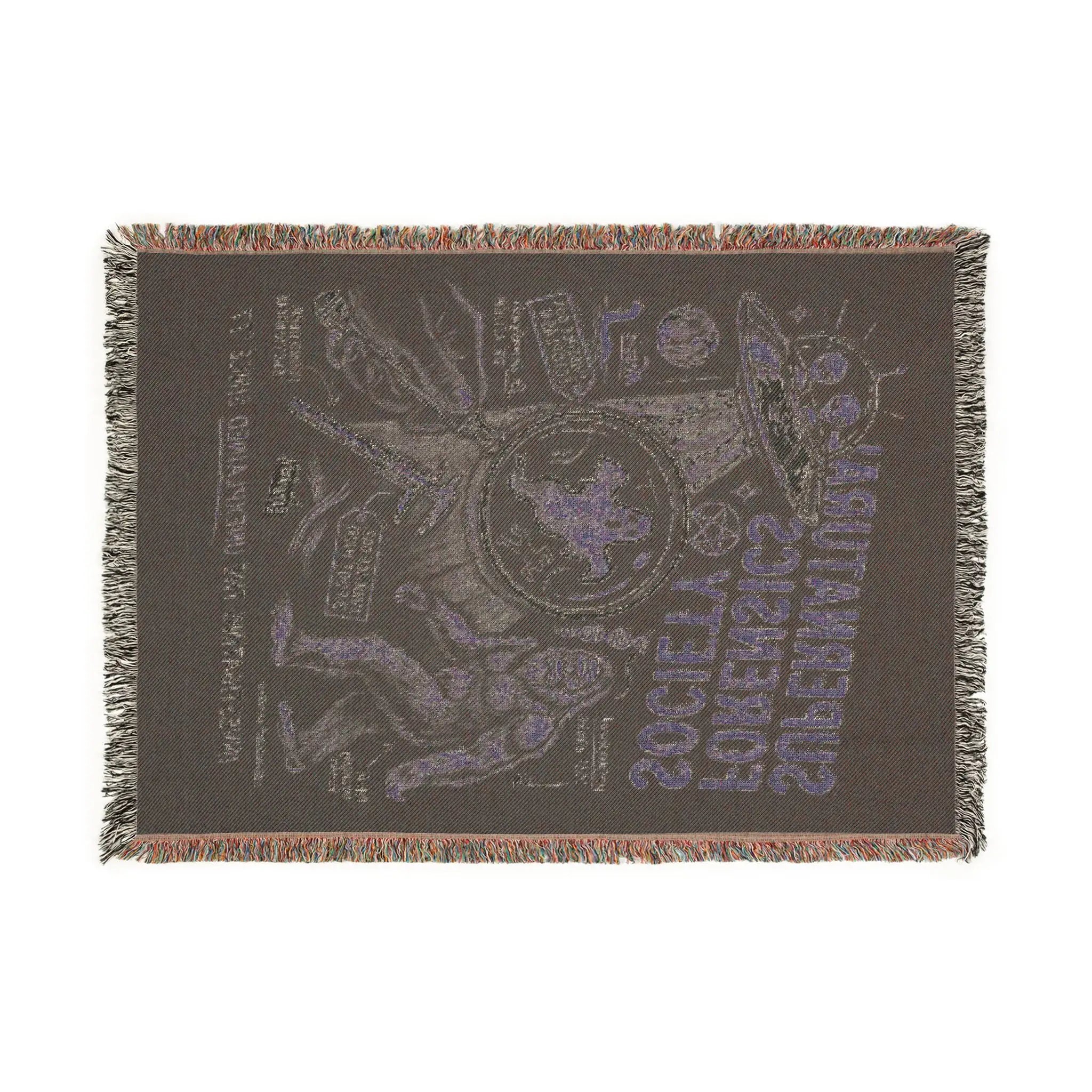 Woven Blanket — Supernatural Forensics Society Vintage Badge Throw