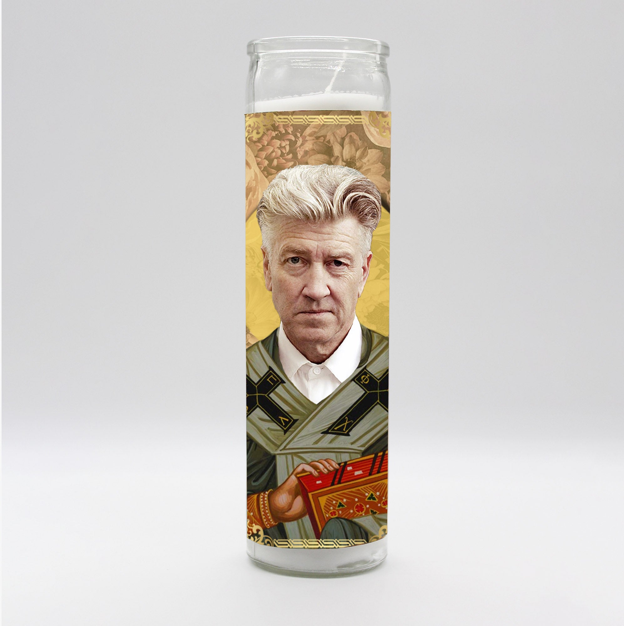 Saint Blue Velvet Candle