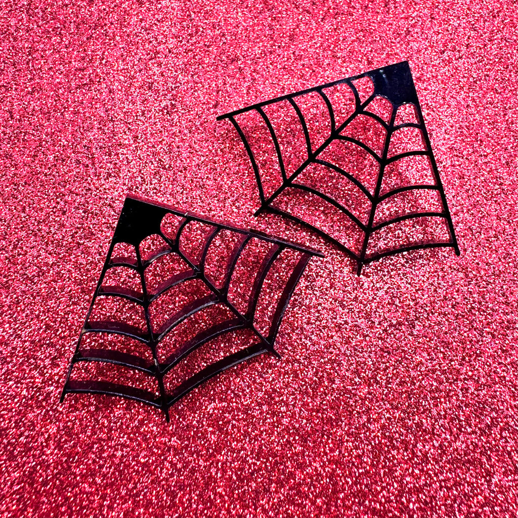 Spider Web Stud Earrings