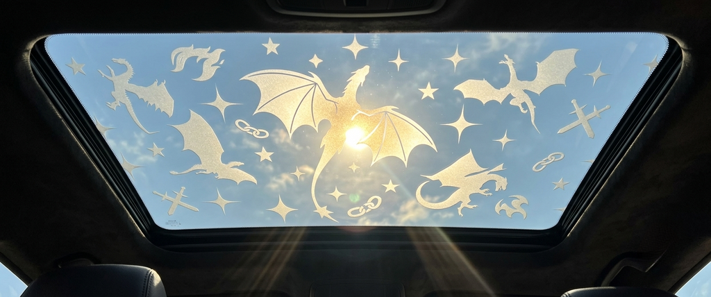 Custom Token Sunroof Decal